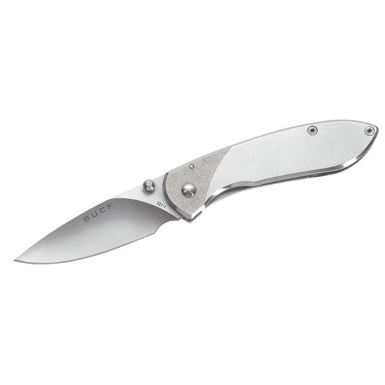 Складной нож BUCK 0327SSS Nobelman Stainless c клинком из стали 420HC, рукоять Stainless Steel