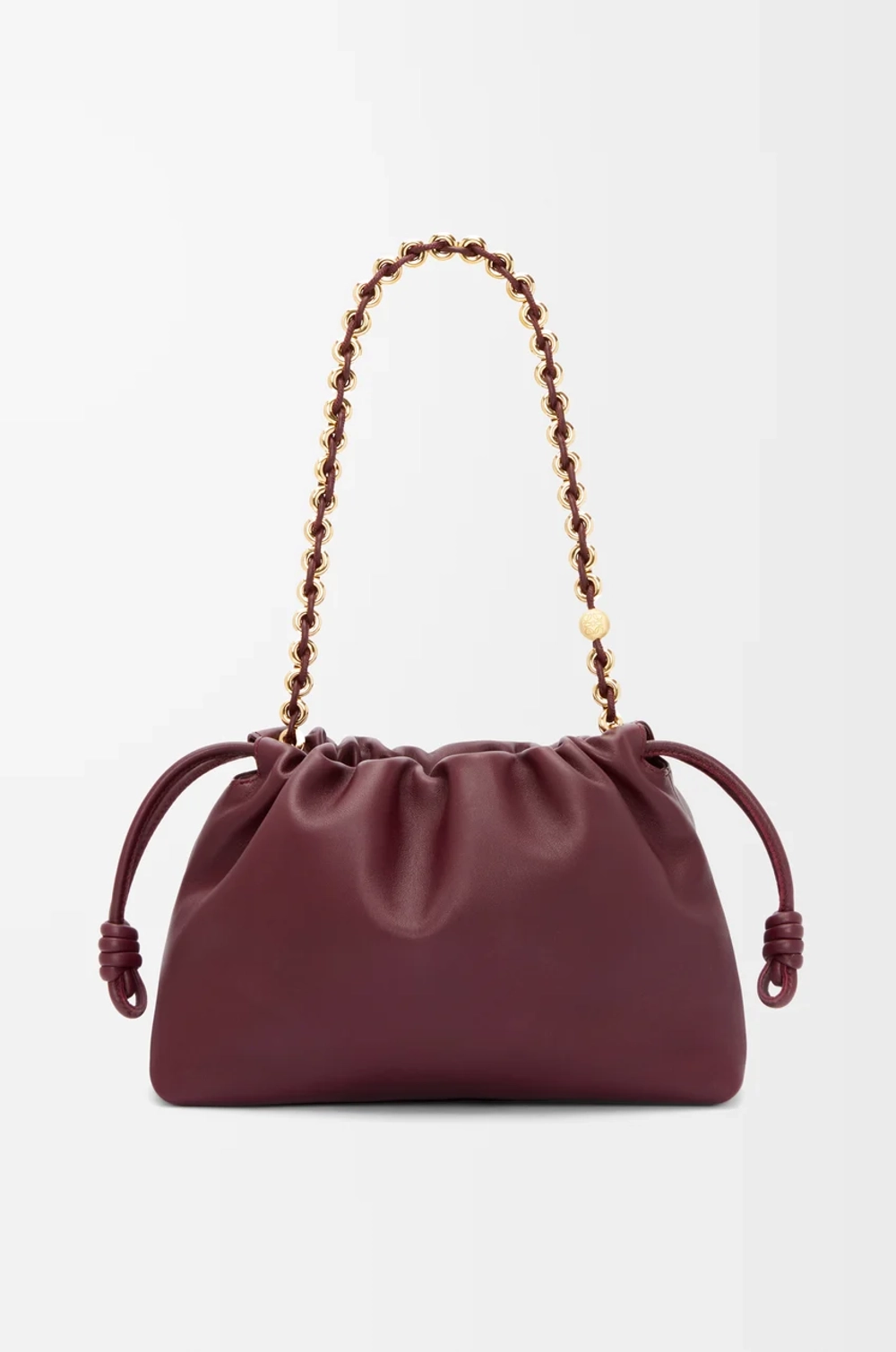 Loewe Сумка Flamenco среднего размера из мягкой кожи ягненка наппа, бургунди