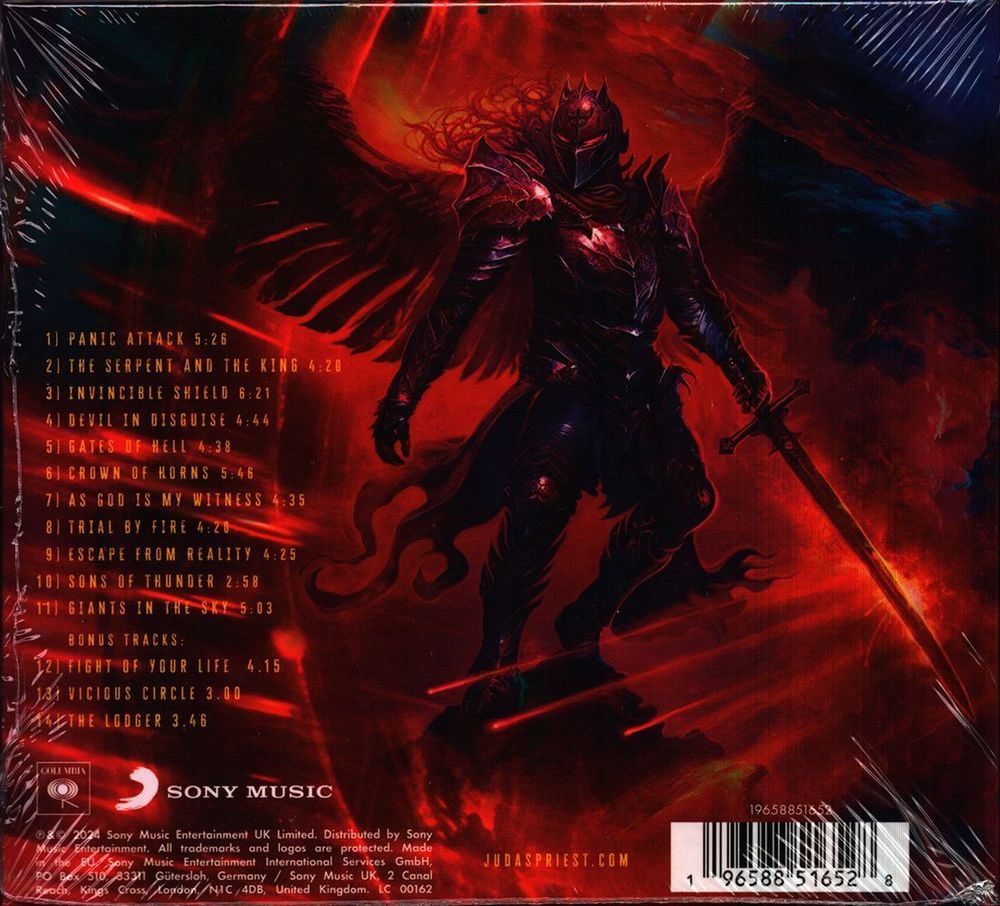 Judas Priest. Invincible Shield (Deluxe, CD) 2024 Коллекционное издание. Новый запечатанный аудио-CD