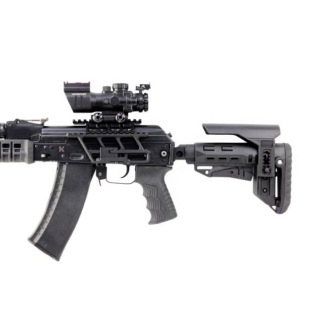 Складной приклад TBS Compact с подщечником на гражданские аналоги АК-74М, DLG Tactical