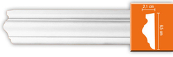 Молдинг гладкий Decomaster 97022F гибкий 65х21х2400мм