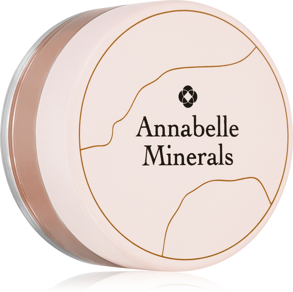 Annabelle Minerals Luminous Mineral Blush - Розовый хайлатер для скул оттенок Peach Glow, 4 g