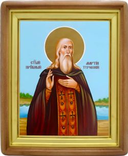 Мартин Туровский преподобный. Икона на холсте.