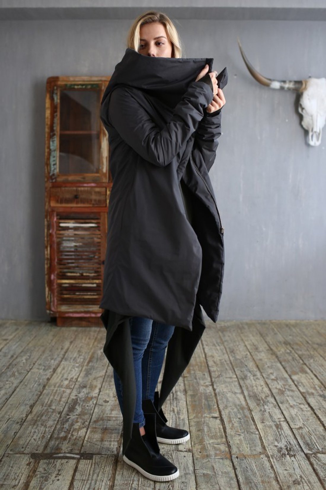Пуховик «Wrap Anthracite»
