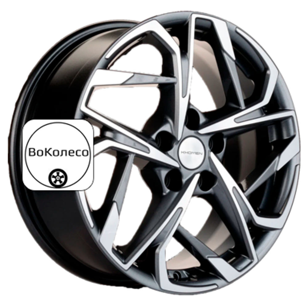 7x17/5x108 ET50 D63,3 KHW1716 (Kuga/Focus) Gray-FP Khomen Wheels