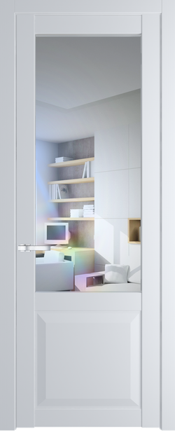 Дверь межкомнатная Профиль Дорс 1.2.2PD, цвет вайт, эмаль, стекло прозрачное