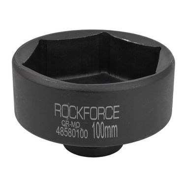 Головка ударная глубокая 1'', 100мм (6гр) RockForce RF-48580100