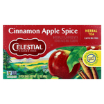Celestial Seasonings, травяной чай, корица и яблоко, без кофеина, 20 чайных пакетиков, 48 г (1,7 унции)