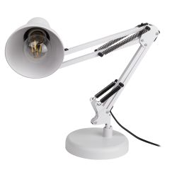 Настольный светильник ЭРА N-214-E27-40W-W белый | Настольные светильники под лампу