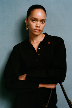 ZARA X WILLY CHAVARRIA ТРИКОТАЖНОЕ ПЛАТЬЕ, ЧЕРНЫЙ