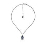 Колье Ciclon с муранским стеклом и серебряным покрытием B182823-71 BL/S