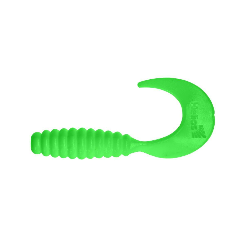 Твистер Credo 2,35"/6,0 см Electric green 7шт. (HS-10-007) Helios