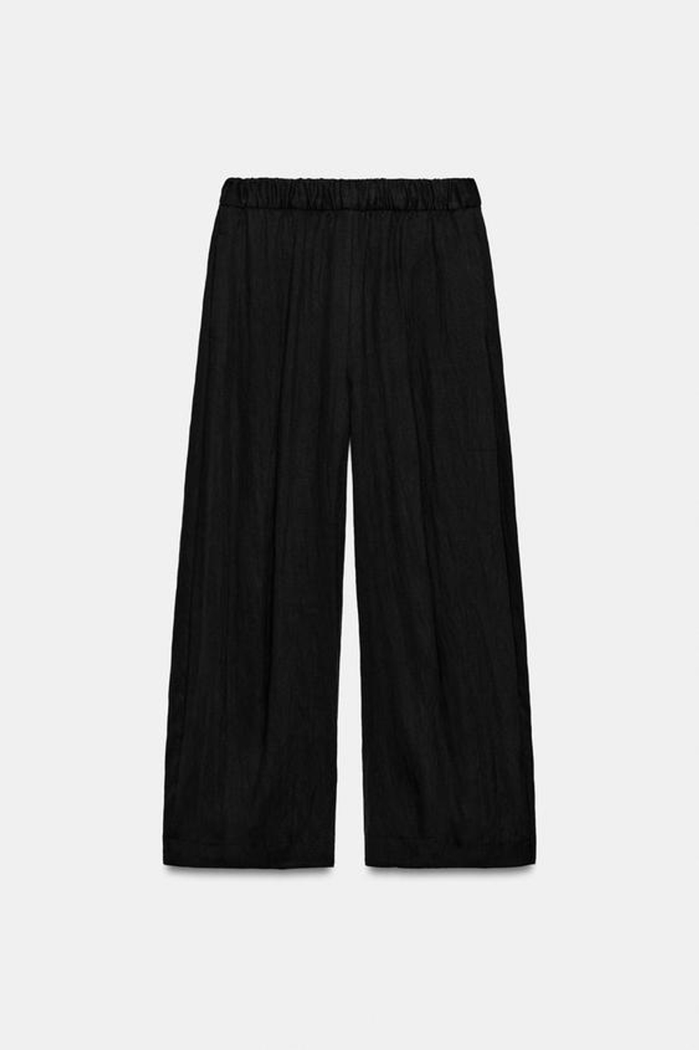 ZARA БРЮКИ BARREL — ZW COLLECTION, ЧЕРНЫЙ