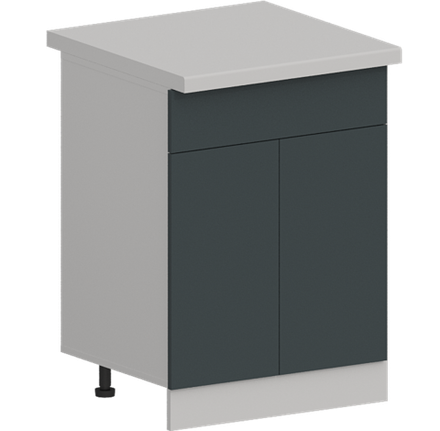 Кухня Модуль ШН1Я 601 Графит / Бирюзовая мята