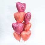 Шар (19"/48 см) Сердце, Коралловый