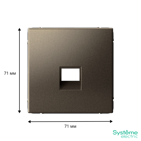 Накладка информационная ArtGallery типа Keystone мокко SE GAL000684