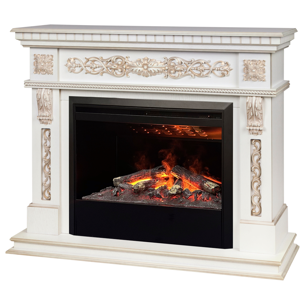 Каминокомплект Real Flame Estella 25,5/26 WT с очагом 3D Helios 26 SBG