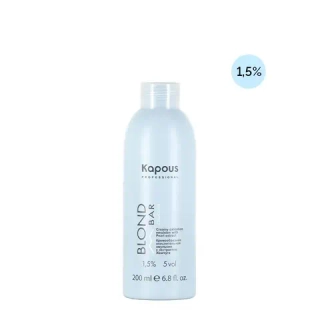 Кремообразная окислительная эмульсия «Blond Cremoxon» с экстрактом Жемчуга Kapous серии “Blond Bar” 1,5%, 200 мл