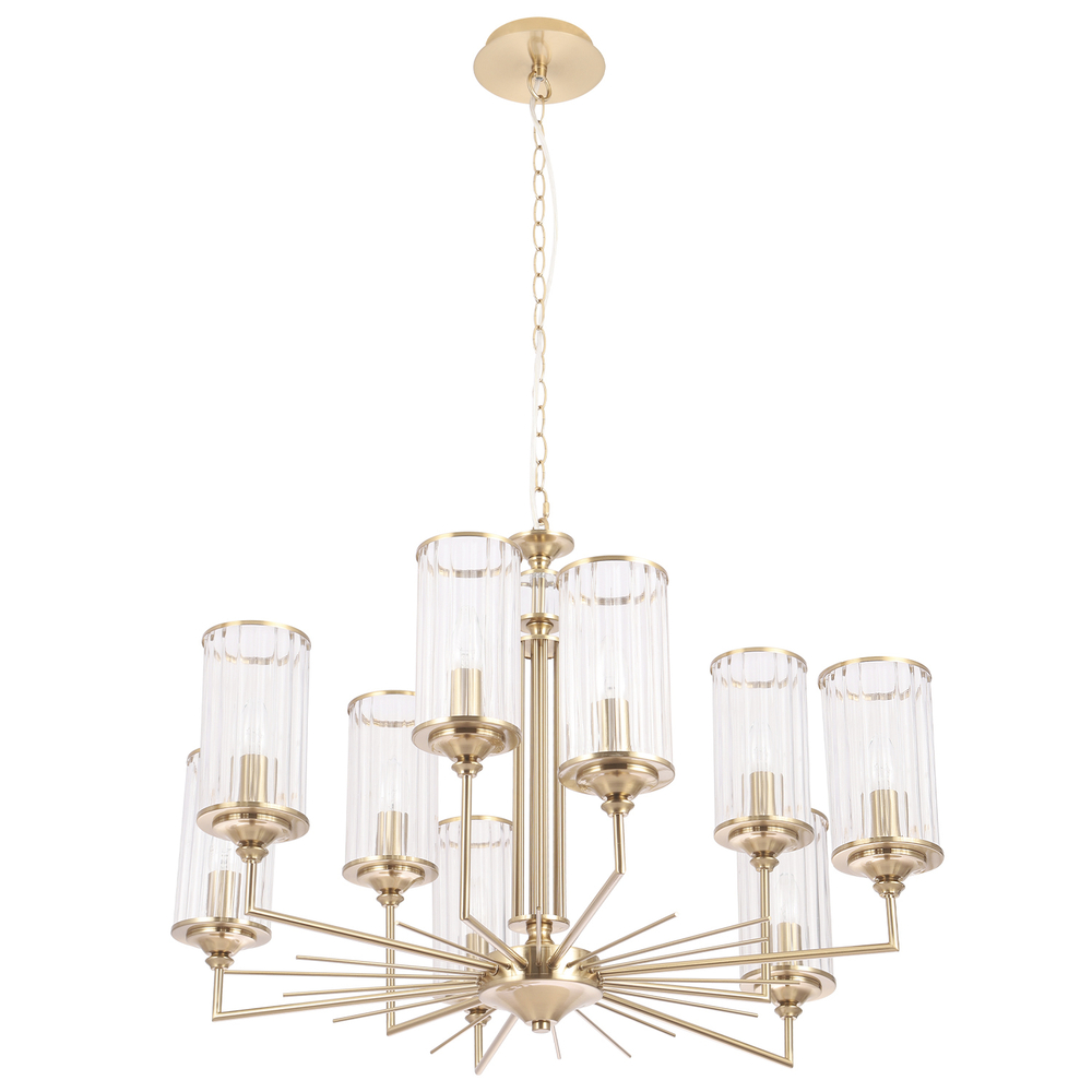 Люстра Crystal Lux GLORIA SP9 BRASS