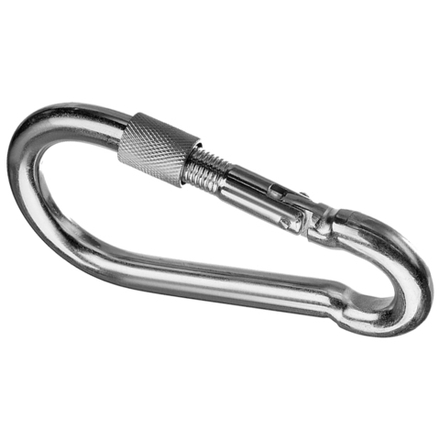 Карабин с фиксатором DIN 5299D оцинк. 4мм (50шт.)