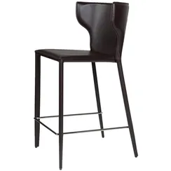 Полубарный стул Austin, темно-коричневая кожа