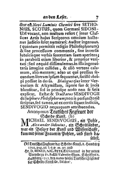 Michaelis Sendivogii Chymische Schrifften. Darinnen Gar Deutlich Von Dem Ursprung, Bereitung Und Vollendung | Friedrich Roth-Scholtz