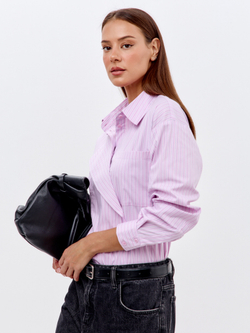 Рубашка с декоративным, откидным воротником