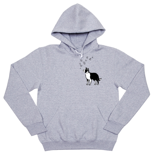 Толстовка "Колли с бабочками"