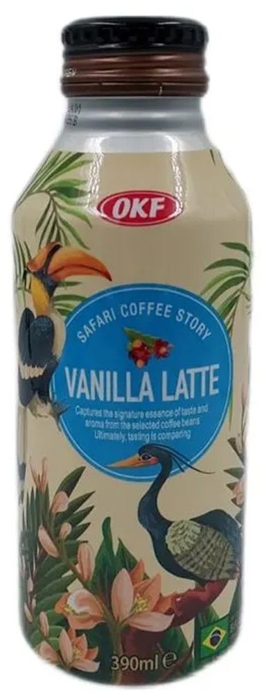 Кофейный напиток OKF Vanilla Latte &quot;Ванильный Латте&quot; 0.39 - банка