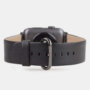 Ремешок кожаный для Apple Watch 42/44mm Classic черного цвета