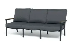 "Крокус" лаунж-зона 5-местная из алюминия, цвет темно-серый