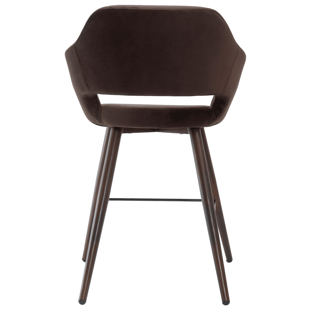 Стул Балун полубар, ткань Крафт, каркас черный матовый