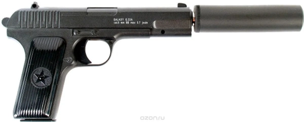 Пистолет софтэйр GALAXY G.33A пружинный (TT, с глушителем), кал. 6мм
