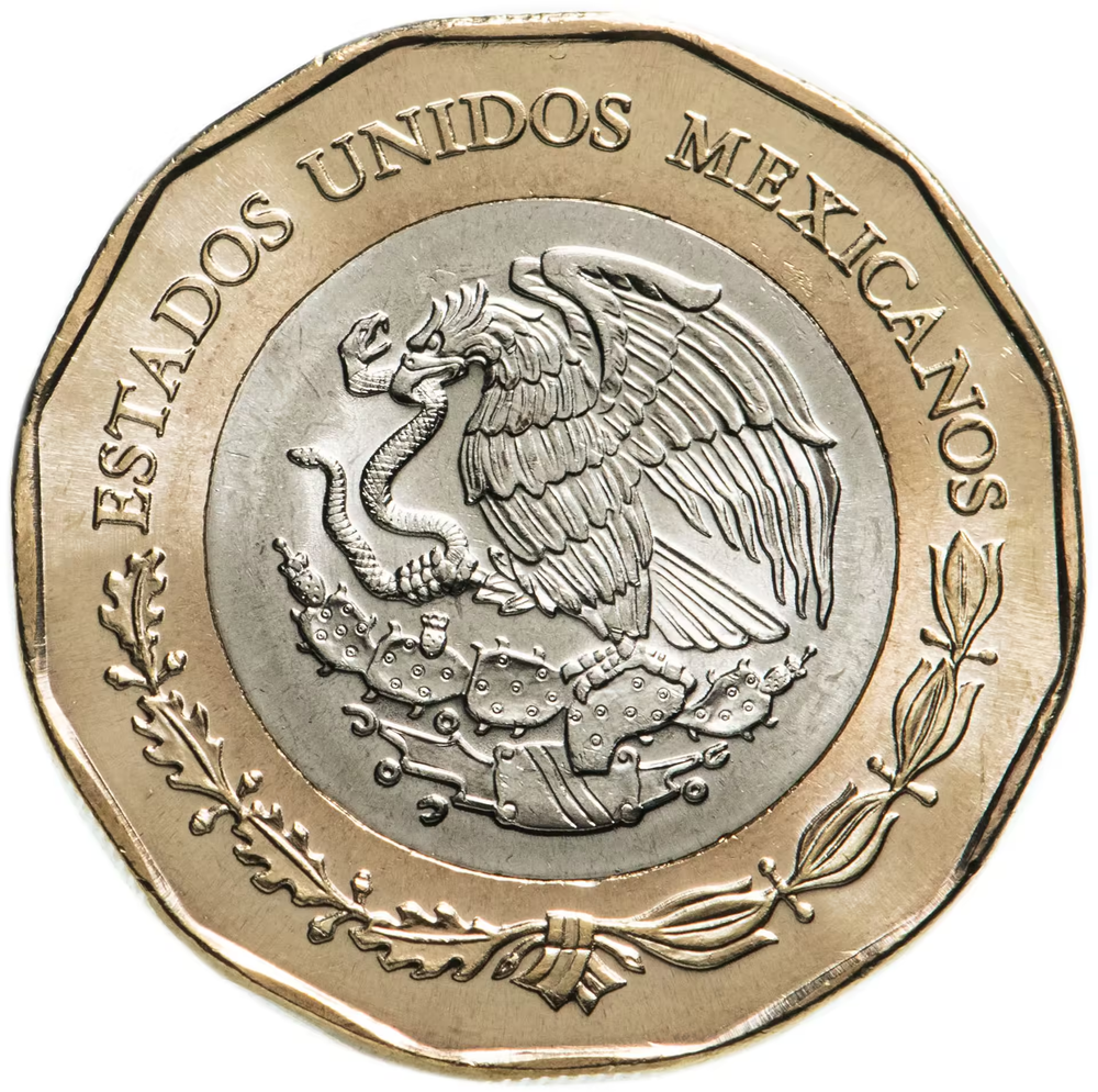 20 песо (pesos) 2022 "200-летие мексиканского флота" Мексика