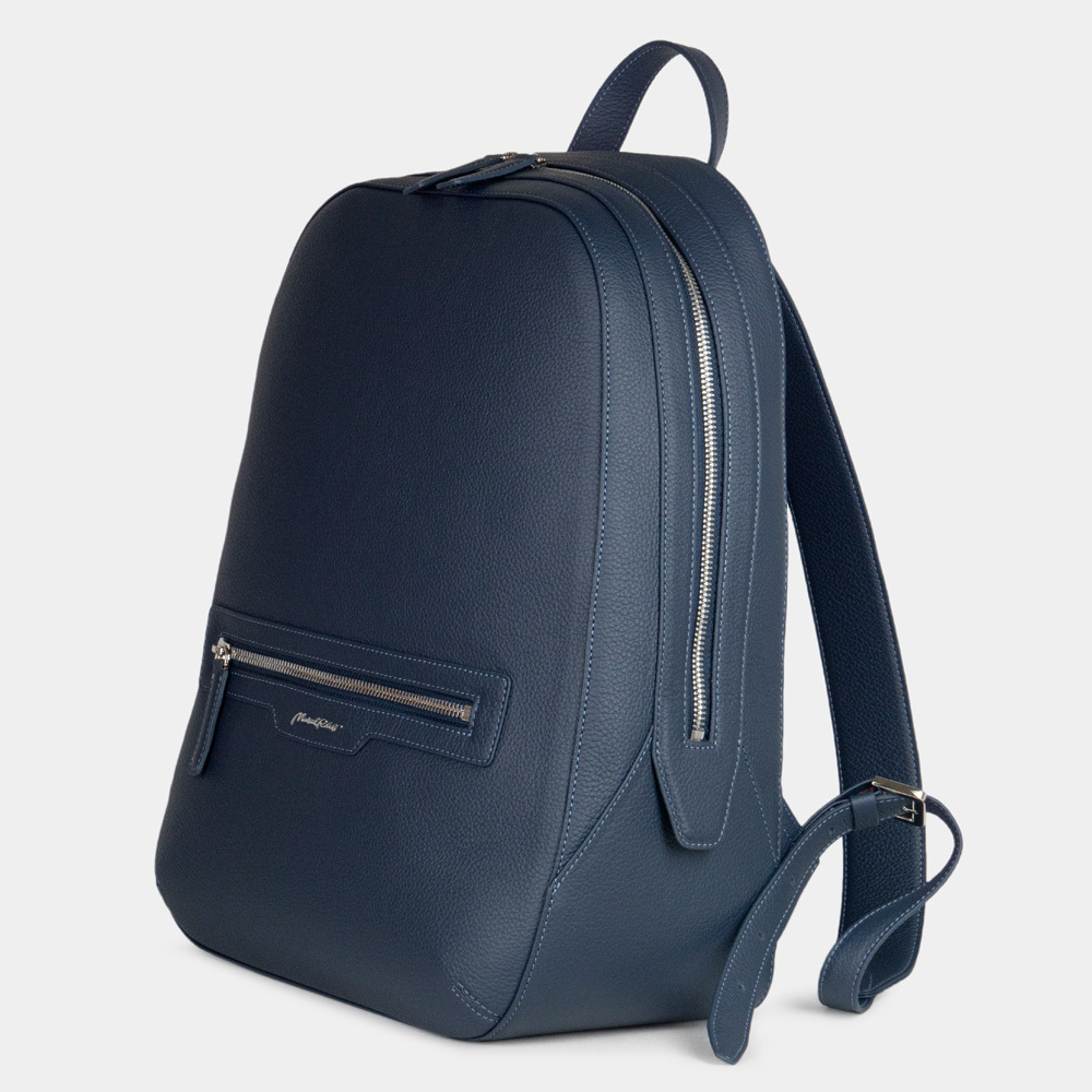 Рюкзак Debussy из кожи теленка, синего цвета