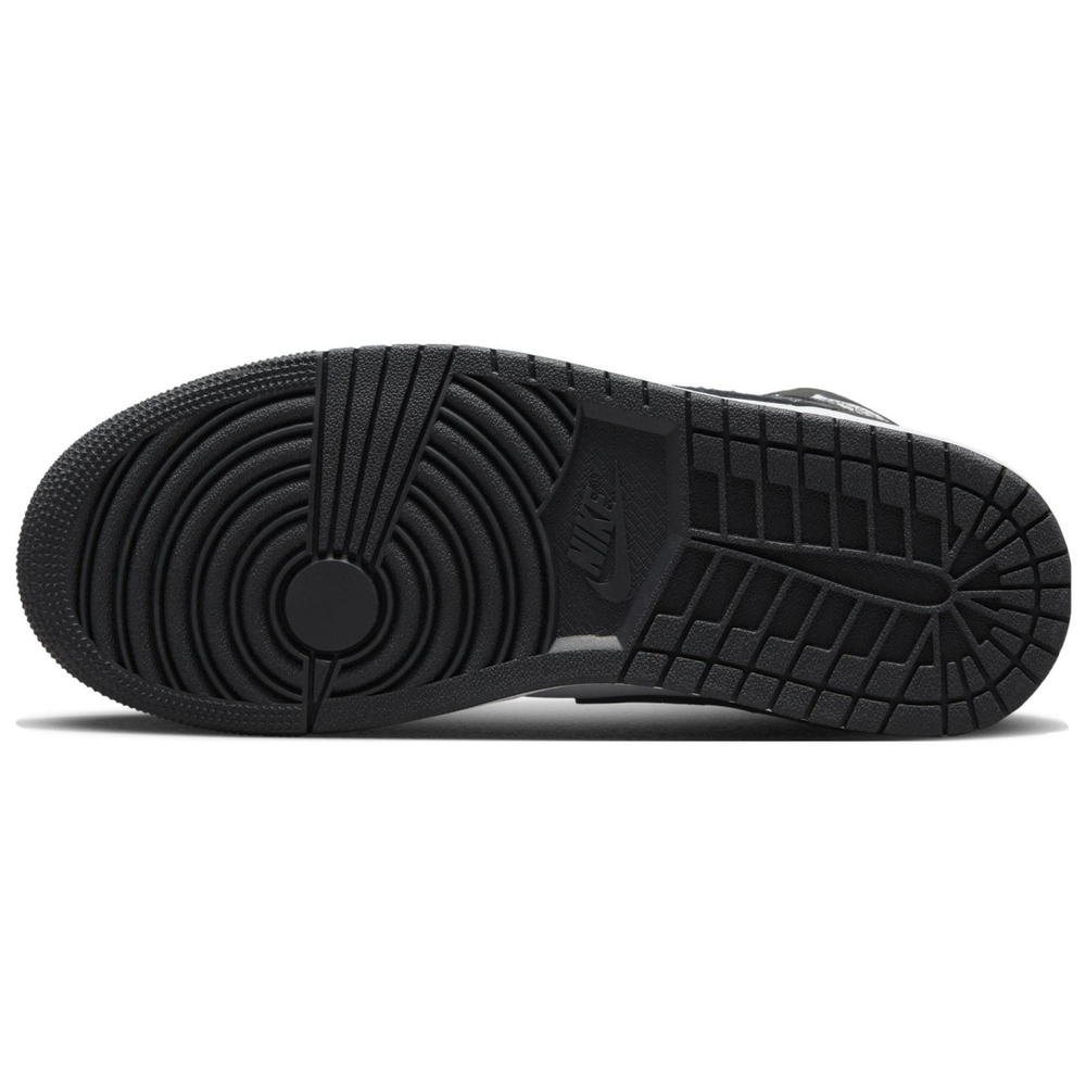 Кроссовки Air Jordan 1 Mid Black Elephant