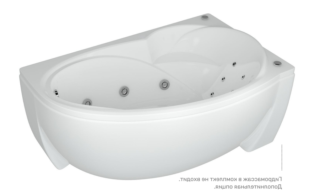 Акриловая ванна Aquatek (Акватек) Бетта 170x97 R, с каркасом и сливом-переливом