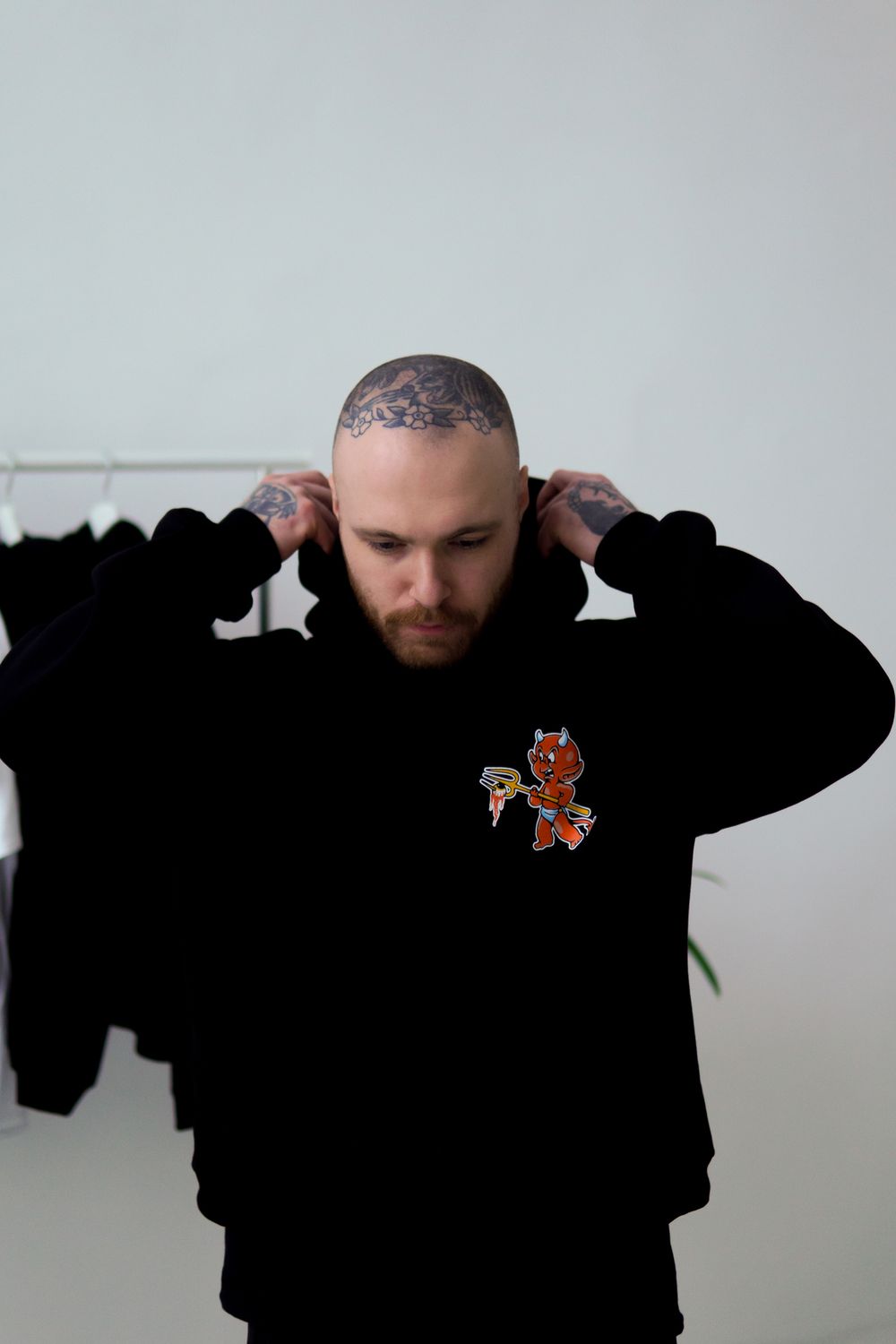 Худи Old Lizard Red Devil Черный