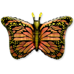 Шар Фольгированный Бабочка крылья оранжевые (Оранжевый)