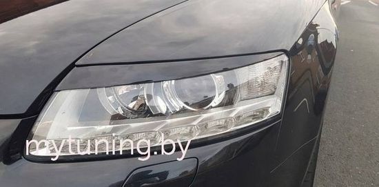 Реснички на фары для Audi A6 C6