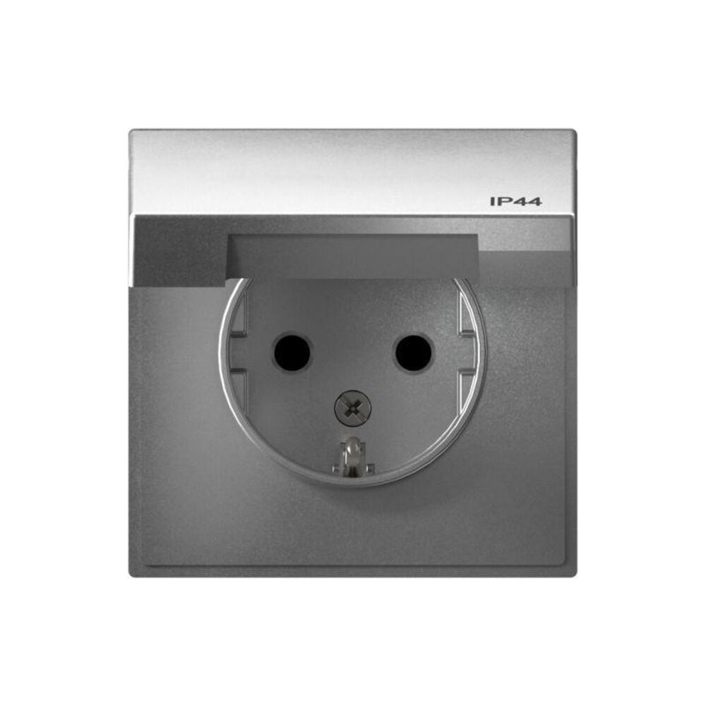 Розетка ArtGallery 16А IP44 с заземл. защ. шторки с крышкой механизм алюм. SE GAL440346 Розетка ArtGallery 16А IP44 с заземл. защ. шторки с крышкой механизм алюм. SE GAL440346