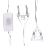 Гирлянда для дома 4,0 м 20 ламп LED с насадками ЛЬДИНКА, прозрач.пров., 1 режим.,IP-20 Белый (возможность соединения)