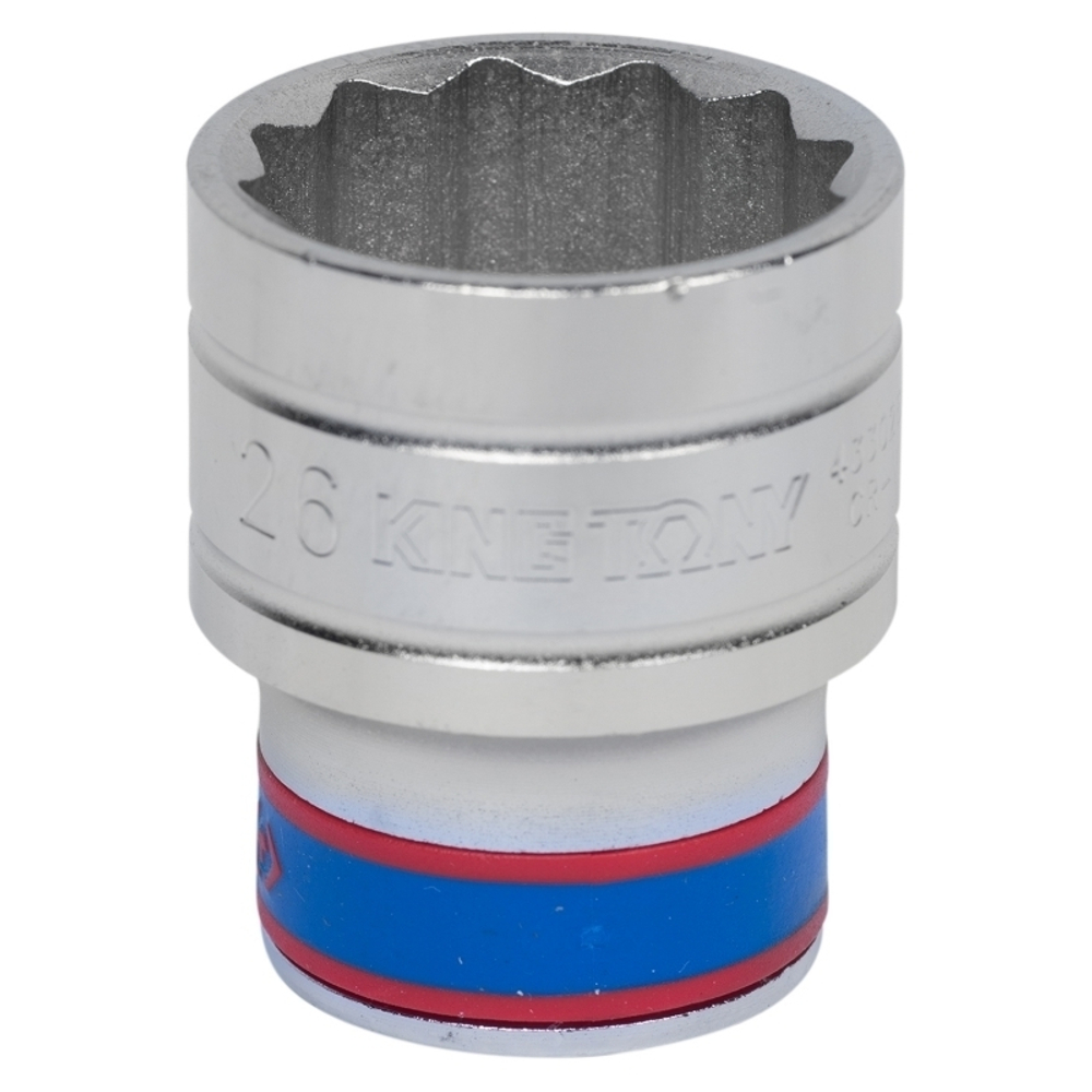 KING TONY (433026M) Головка торцевая стандартная двенадцатигранная 1/2", 26 мм