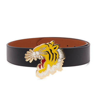 Двухсторонний кожаный ремень Kenzo - черный(FC65CE004L25)