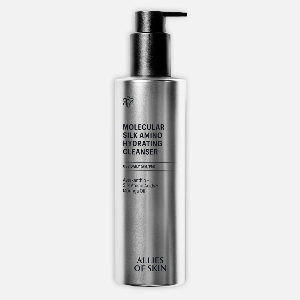 ALLIES OF SKIN Molecular Silk Amino Hydrating Cleanser Очищающий увлажняющий гель с аминокислотами шелка, 250 мл