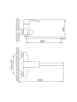 Смеситель для ванны Gappo G2207-7