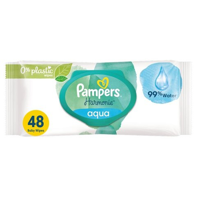 PAMPERS детские влаж.салфетки Harmonie Aqua 48шт
