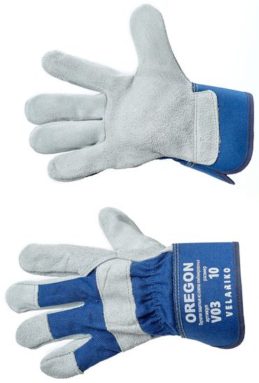 Перчатки комбинированные спилковые ОРЕГОН V03 р.10