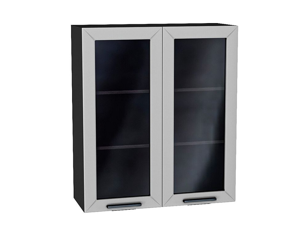 Шкаф верхний с 2-мя остекленными дверцами Глетчер