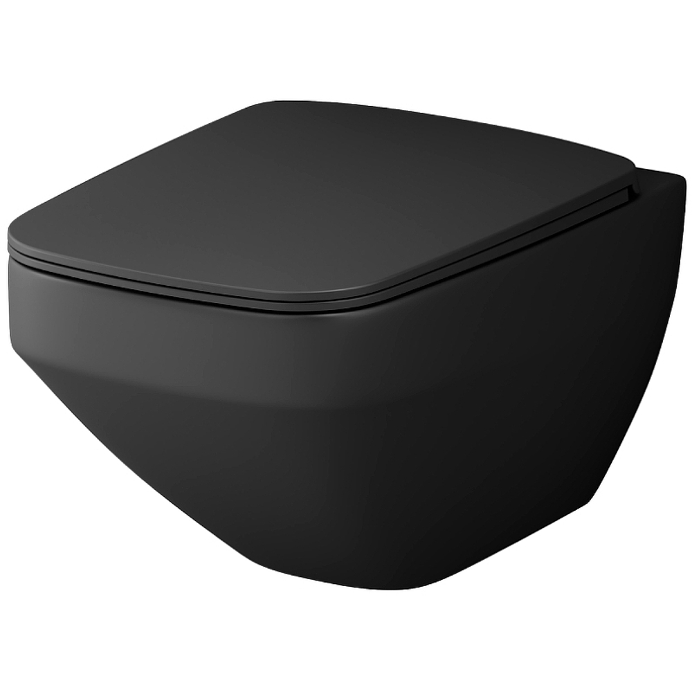 Унитаз AM.PM Inspire V2.0 C50A1700MBSC подвесной Черный матовый с сиденьем микролифт
